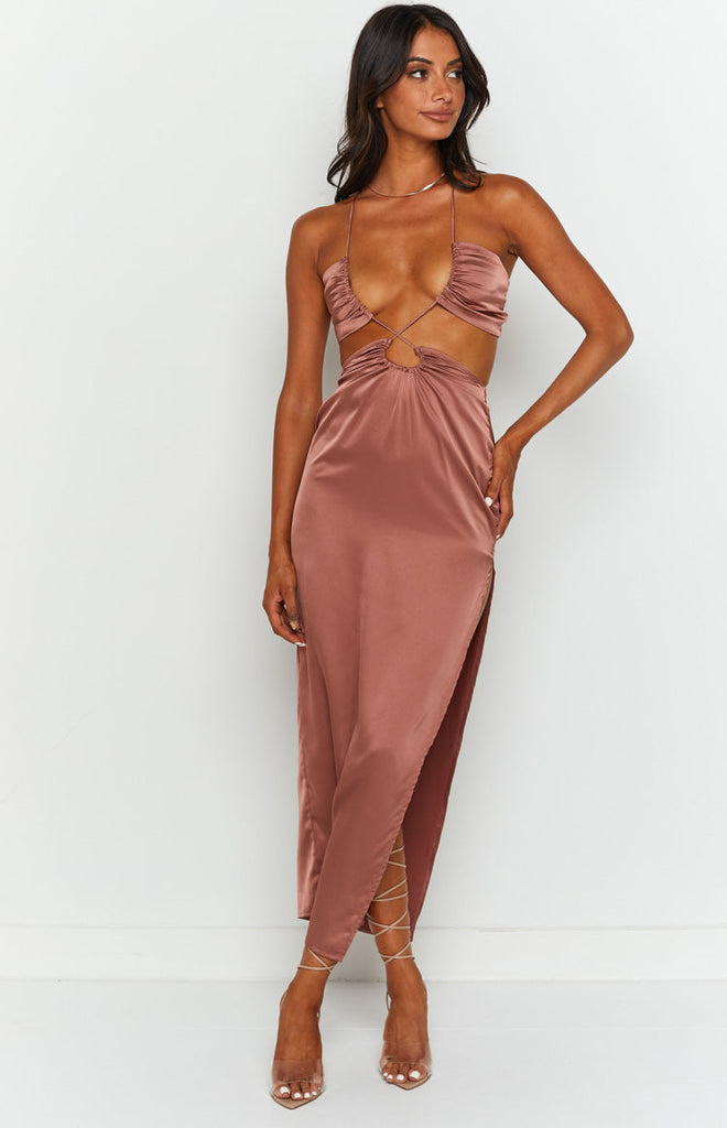 Ferguson Satin Pants in Copper  The Find Auctions Clothing Shop