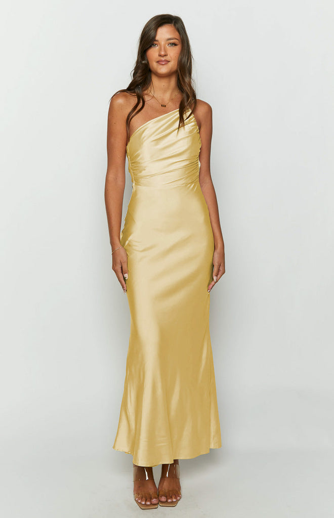 Tina Yellow Formal Maxi Dress – Beginning Boutique NZ