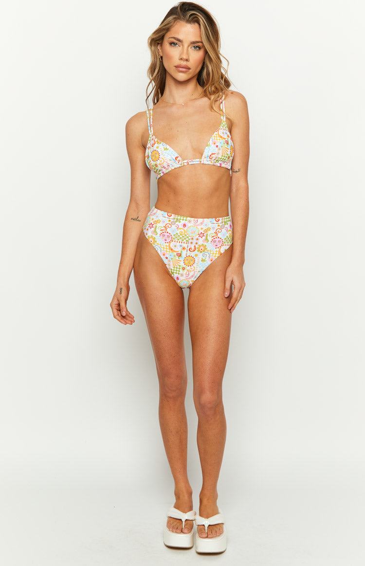 9.0 Swim Sumba Summer Multi Print Bikini Top – Beginning Boutique US
