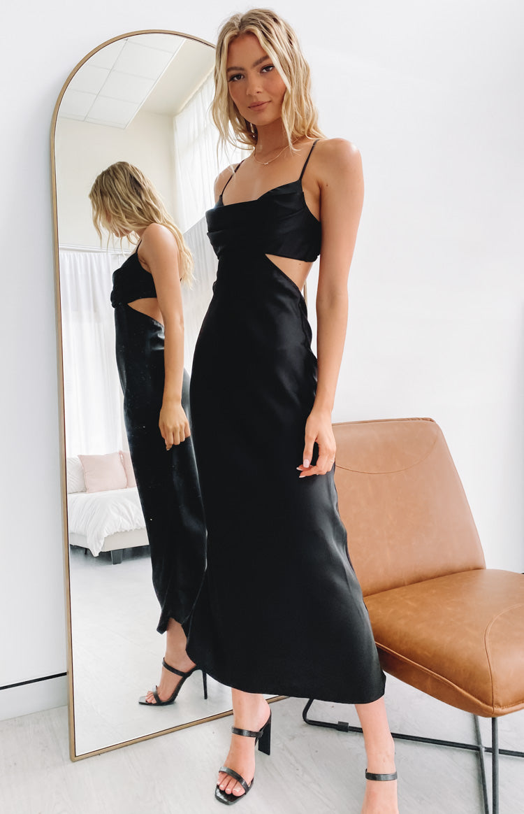 Taleah Cut Out Maxi Dress Black Image