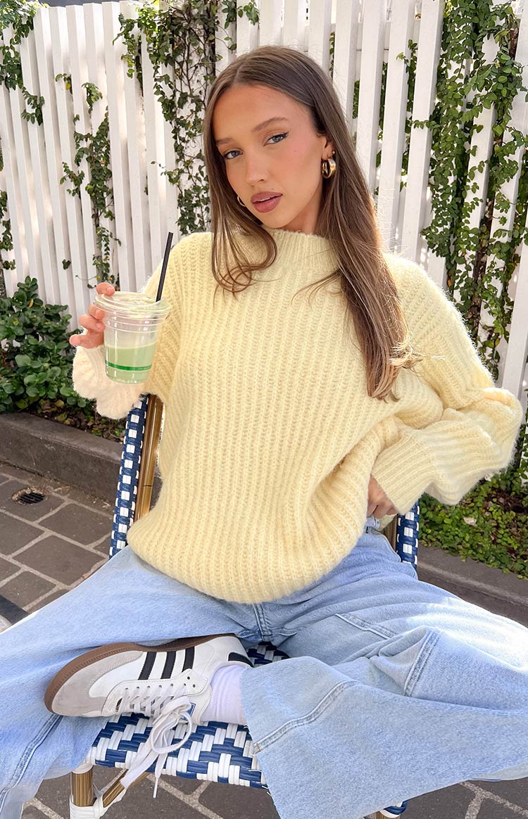 Ace Yellow Oversized Sweater Image