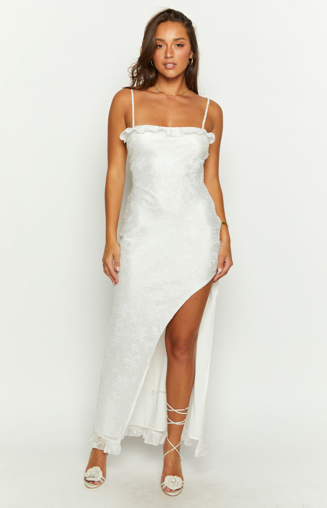 Adelaide White Maxi Dress – Beginning Boutique US