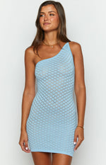 Adie Blue Knit Mini Dress Image