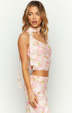 Irina Pink Print Cami Top – Beginning Boutique US