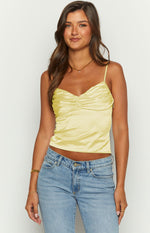 Sue Yellow Tube Top – Beginning Boutique US