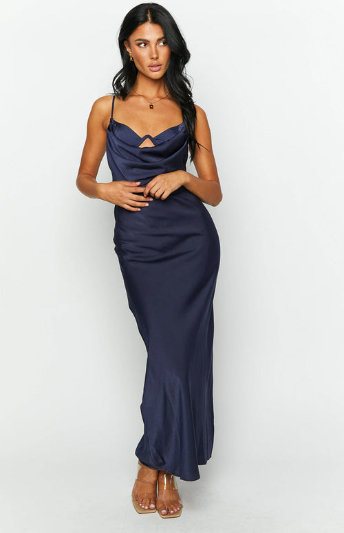 Autumn Navy Formal Maxi Dress – Beginning Boutique US