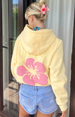 Beginning Yellow Hibiscus Hoodie Image