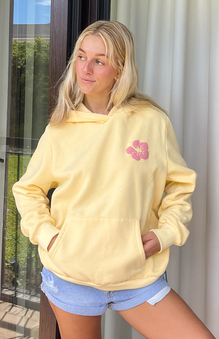 Beginning Yellow Hibiscus Hoodie Image