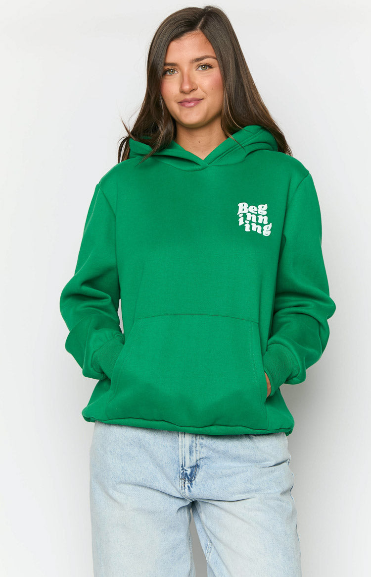 Beginning Green Snuggle Bubble Hoodie Image