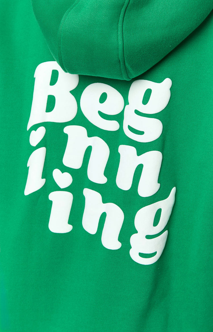 Beginning Green Snuggle Bubble Hoodie Image