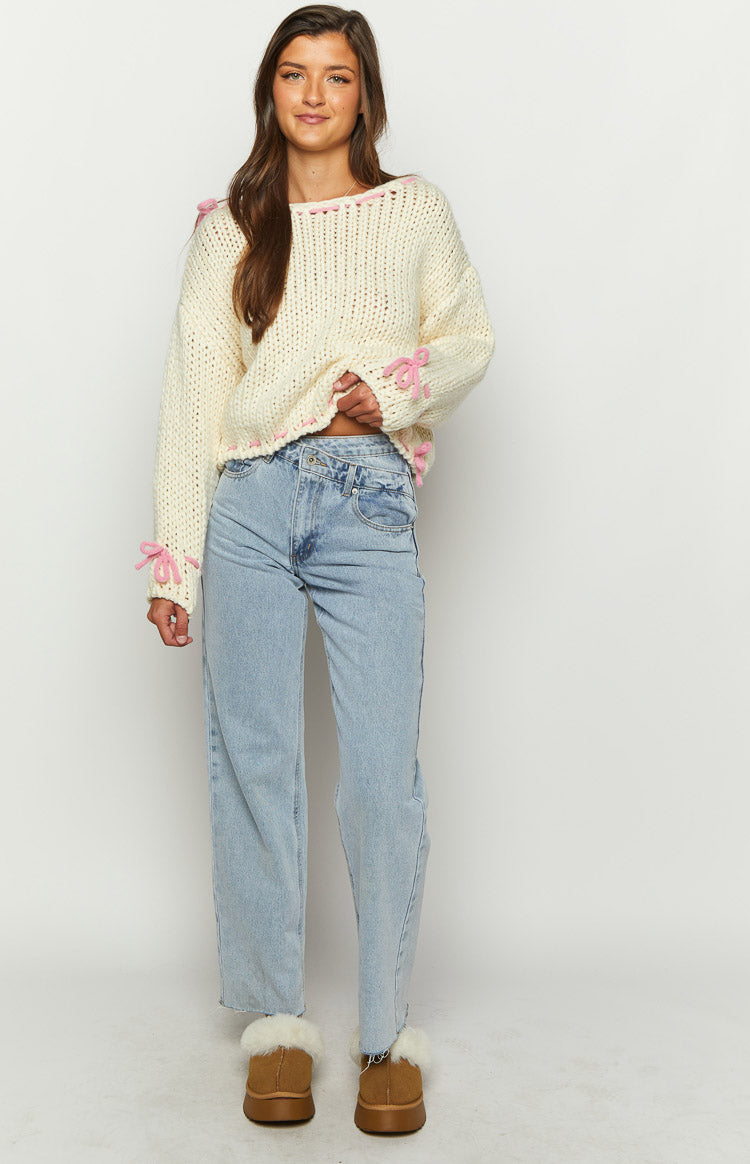 Bea Cream Sweater – Beginning Boutique US