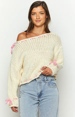Bea Baby Pink Sweater – Beginning Boutique US