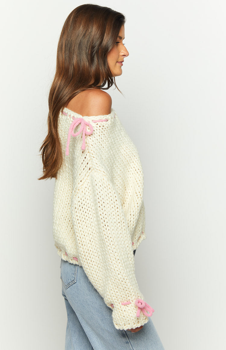 Bea Cream Sweater – Beginning Boutique US