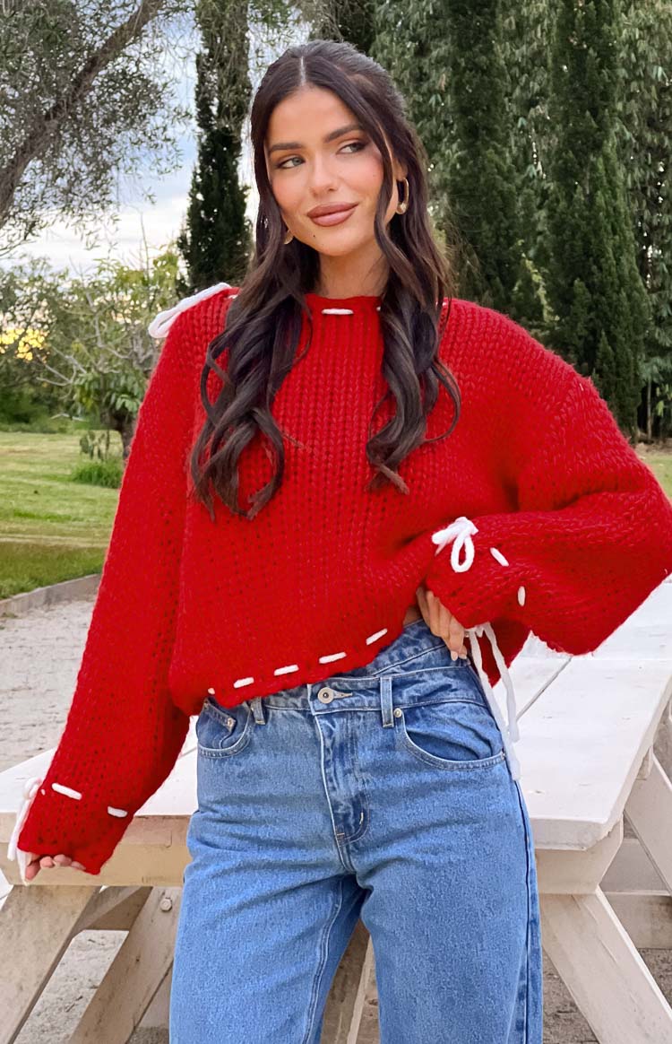 Bea Red Sweater Image