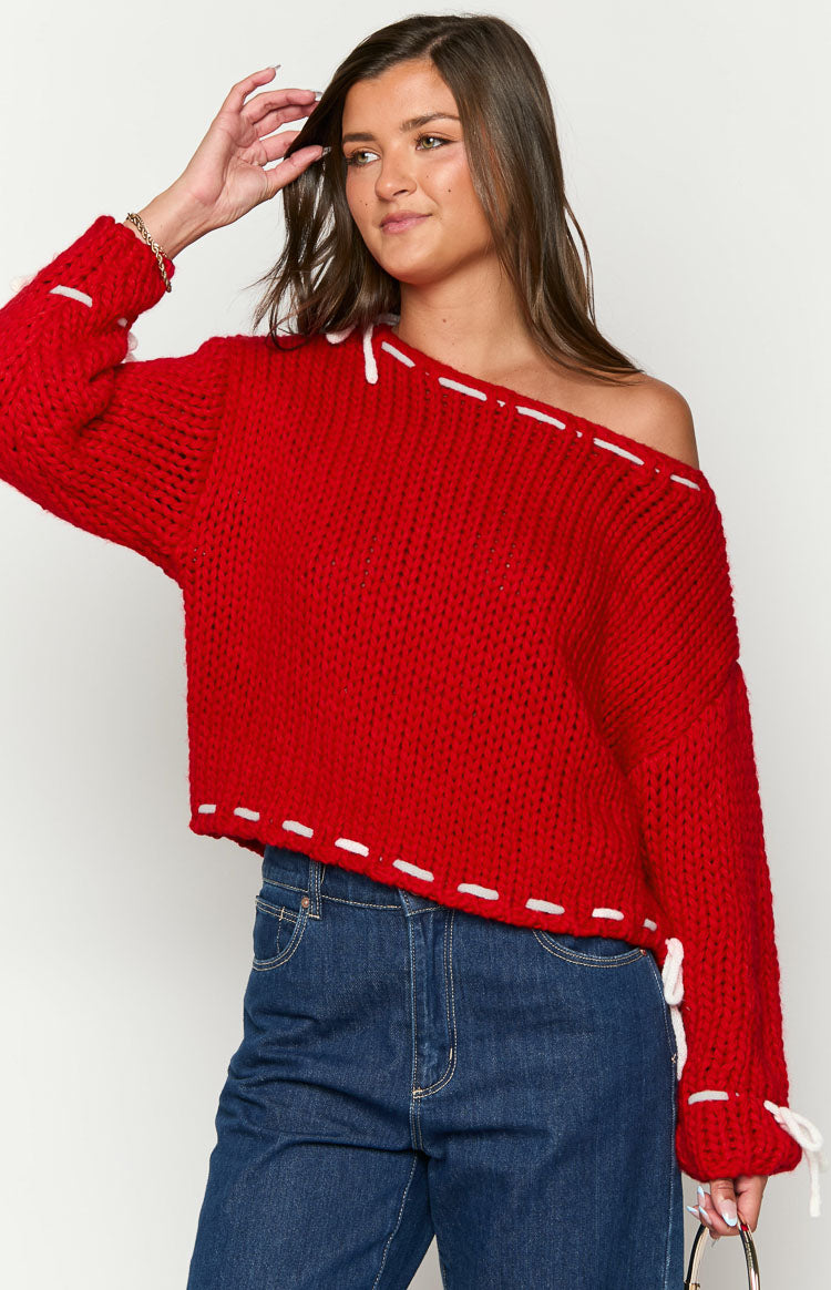 Bea Red Sweater Image