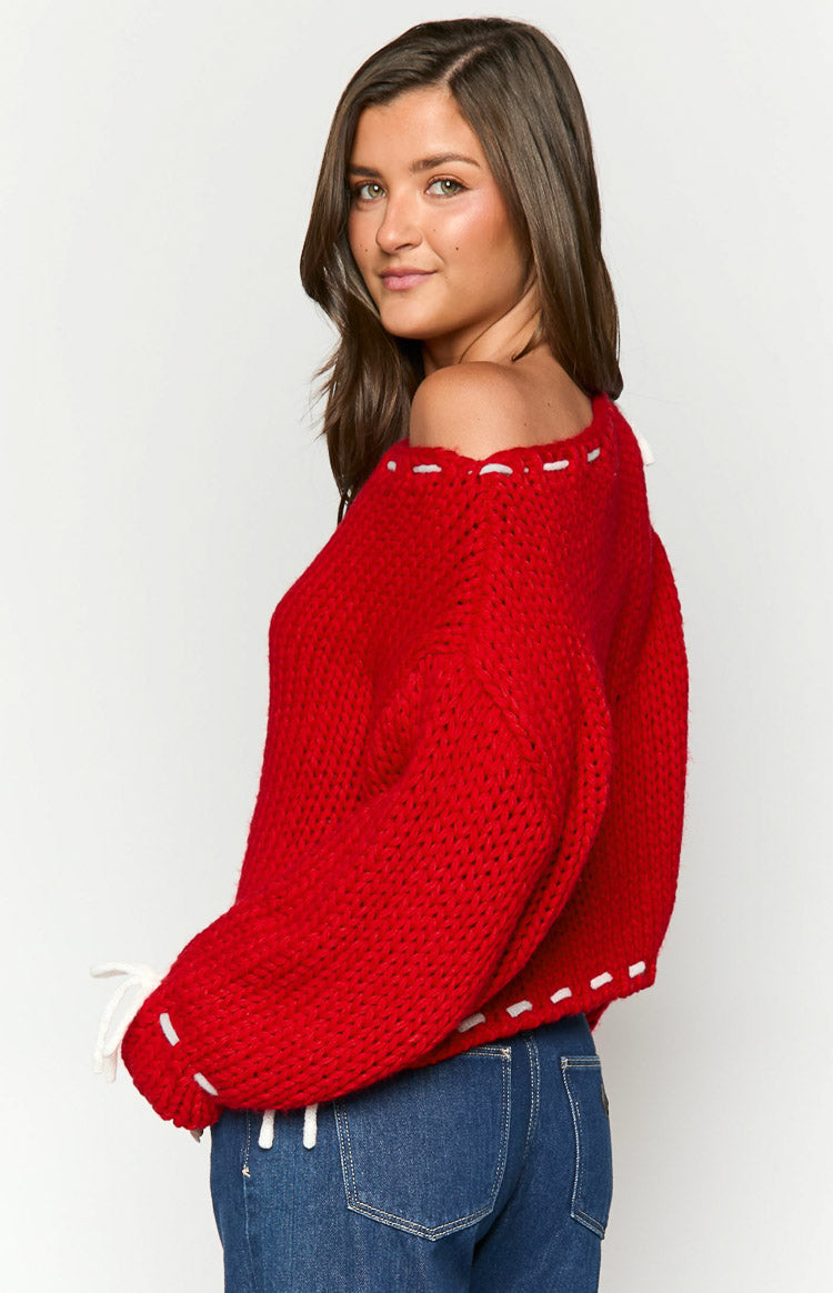 Bea Red Sweater Image