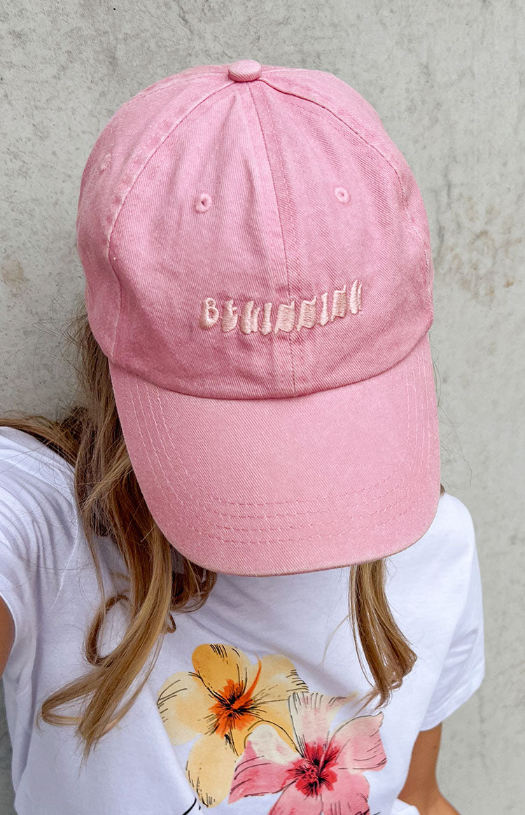 Beginning Boutique Pink Washed Cap Beginning Boutique US