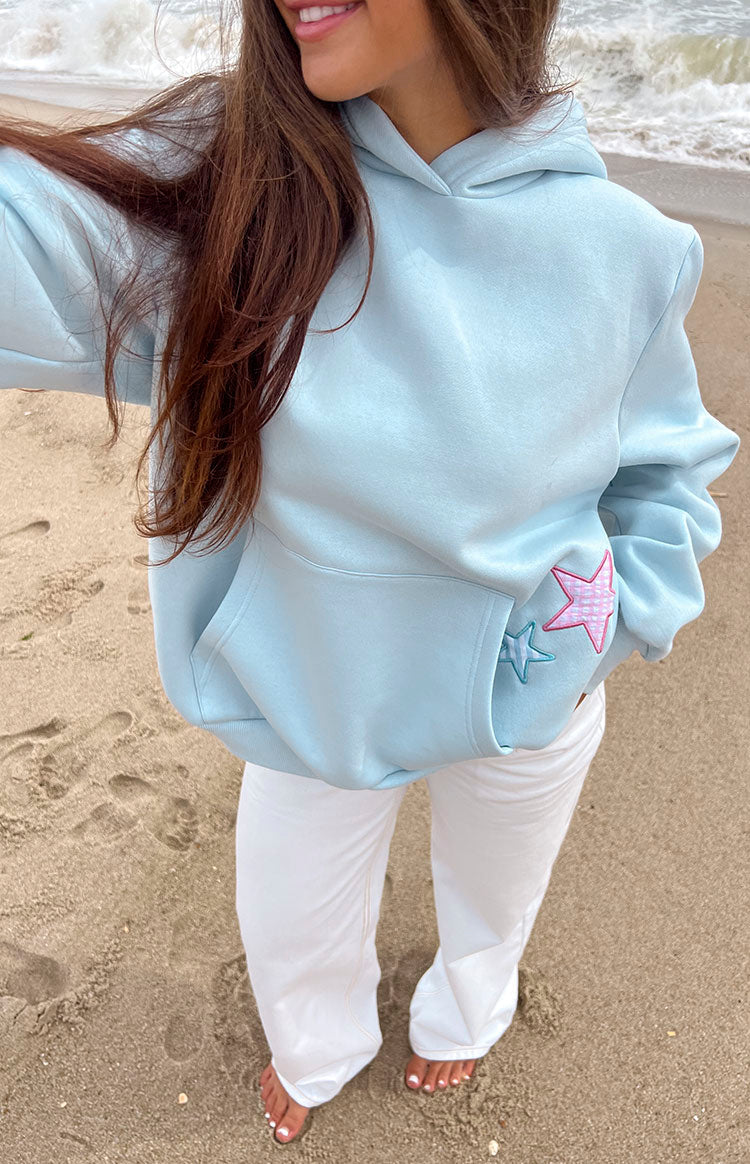 Beginning Light Blue Star Hoodie Image