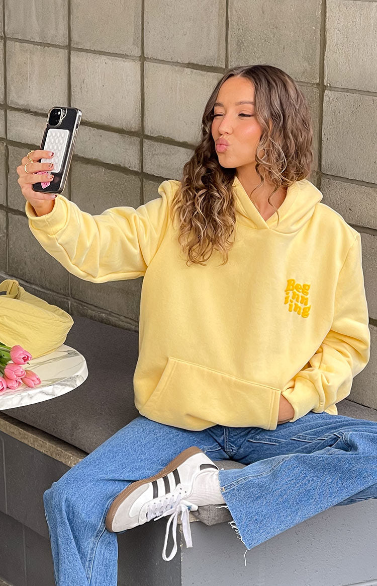 Beginning Yellow Snuggle Bubble Hoodie – Beginning Boutique US