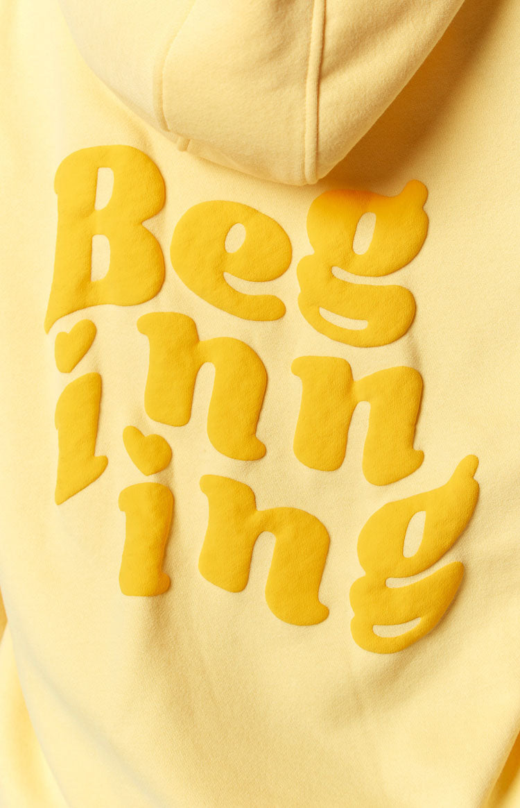 Beginning Yellow Snuggle Bubble Hoodie Image