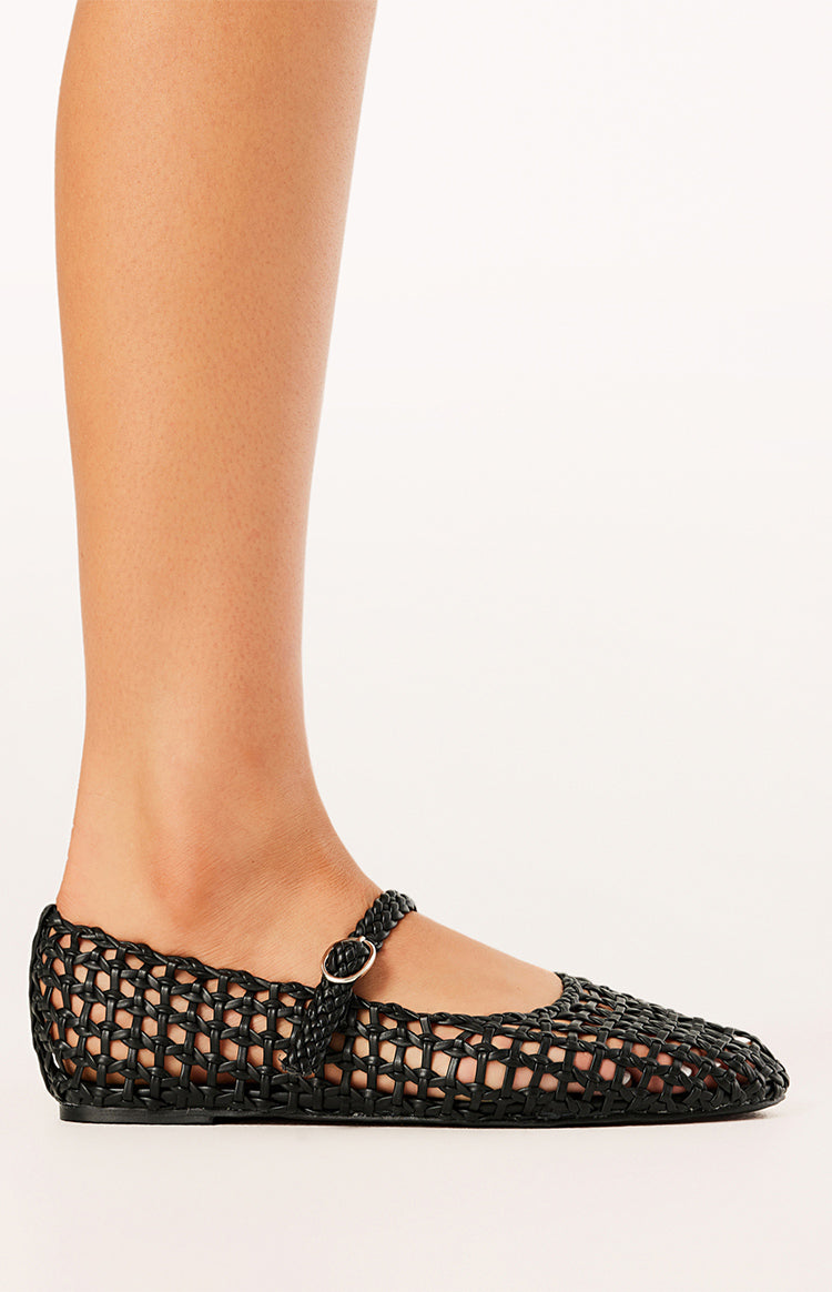 Billini Gitta Black Ballet Flats Image