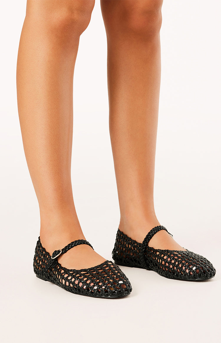 Billini Gitta Black Ballet Flats Image