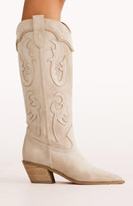 Billini Tulie Beige Cowboy Boots Image