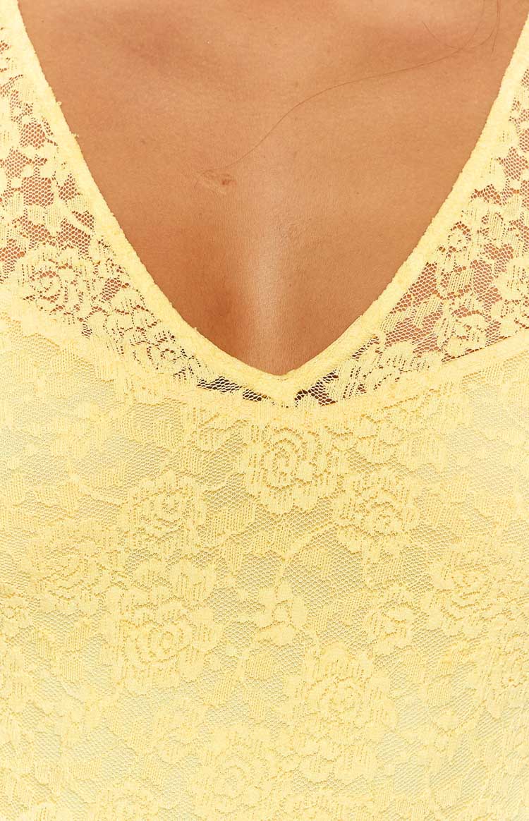 Blake Yellow Lace Maxi Dress – Beginning Boutique US