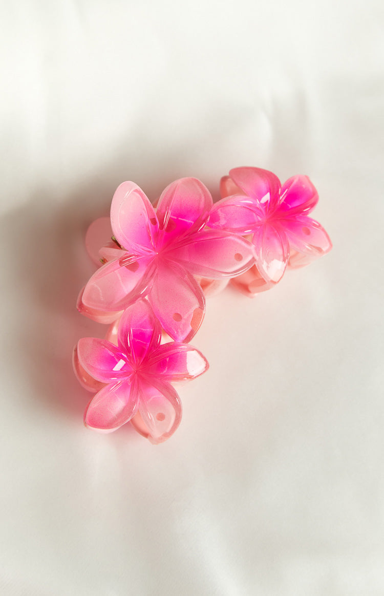 Blossom Bloom Pink Flower Hair Clip Image