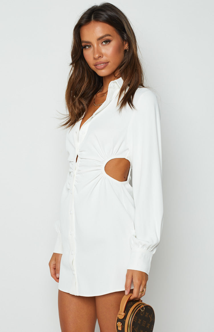 Boss Chick White Mini Dress – Beginning Boutique US