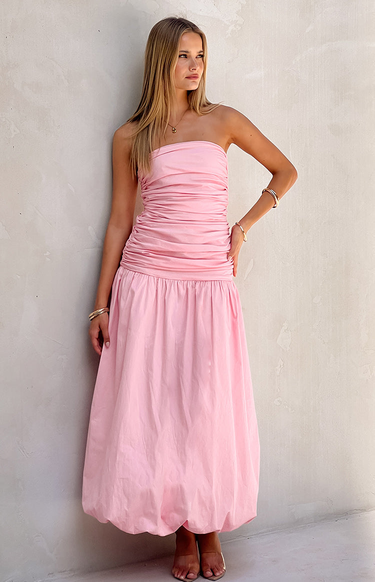 Boulevard Pink Strapless Maxi Dress Image