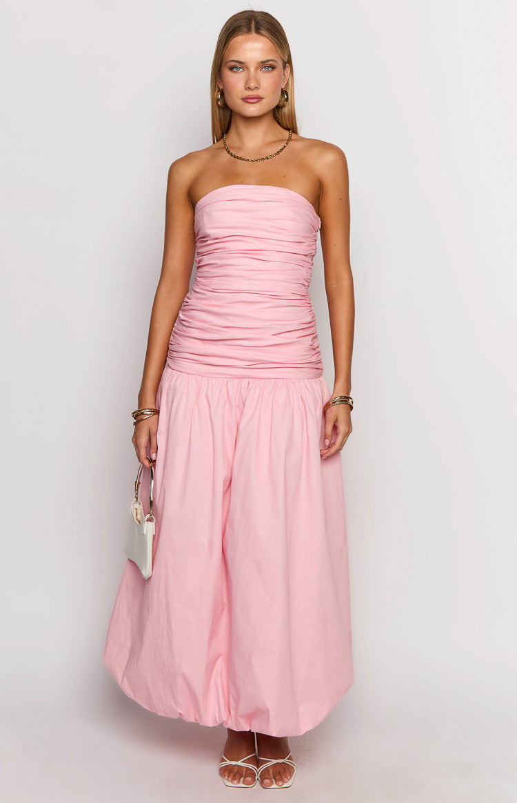 Boulevard Pink Strapless Maxi Dress Image