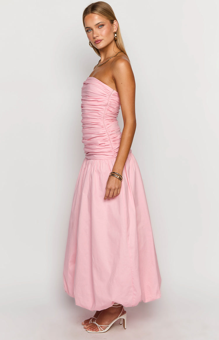 Boulevard Pink Strapless Maxi Dress Image