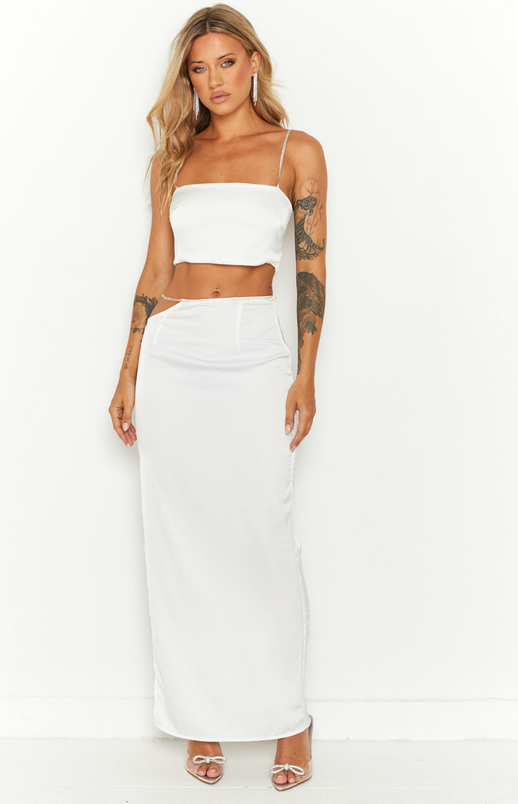 Confetti White Midi Skirt Image