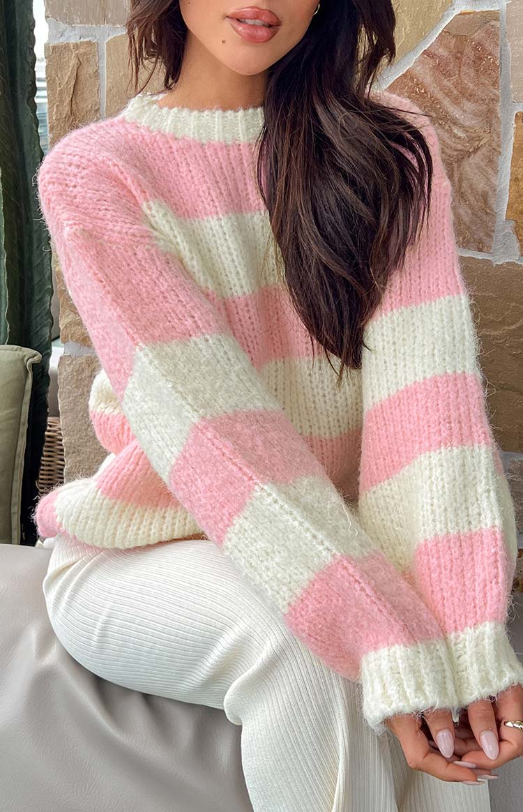 Knitted Striped Sweater Stripe