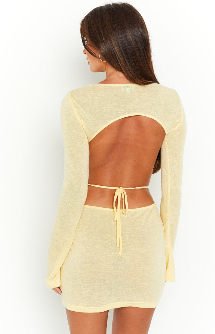 Open Back Mini Dress