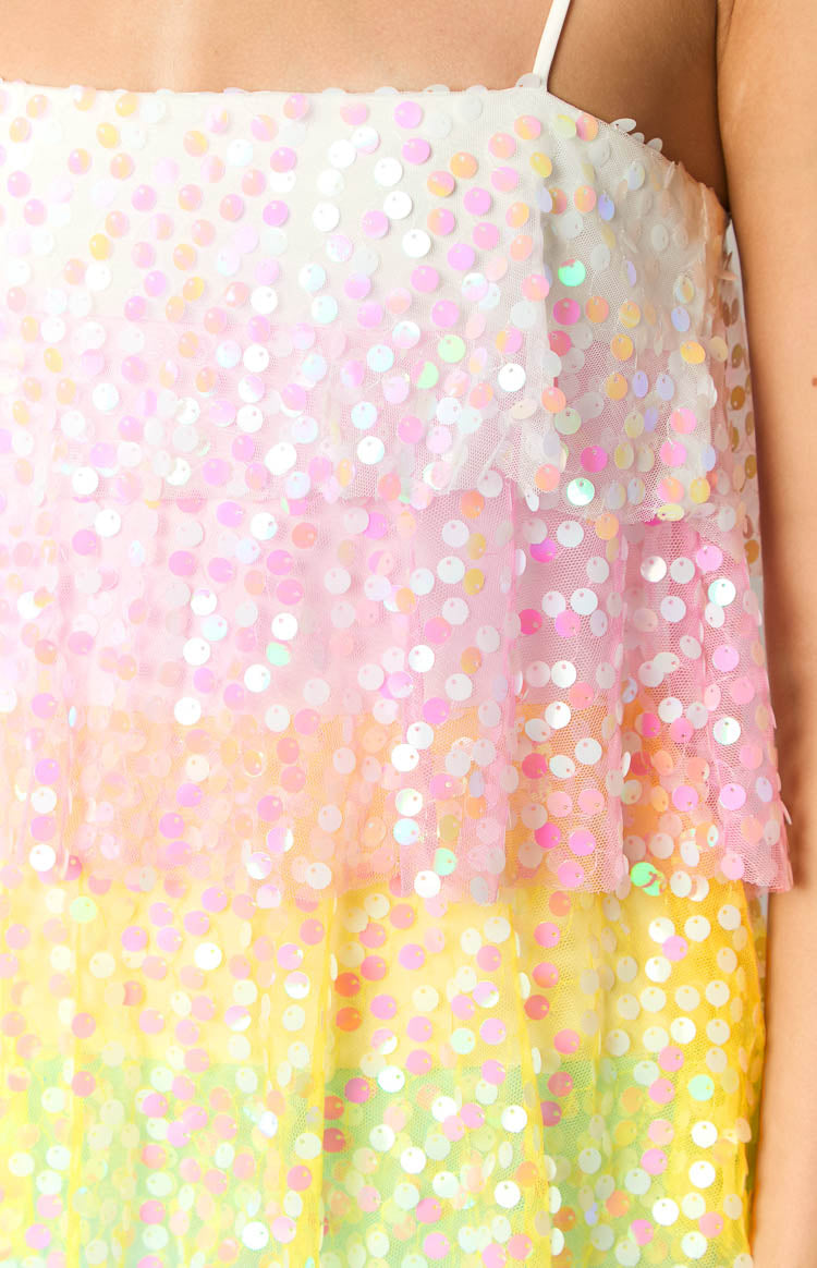 Darcy Rainbow Sparkle Mini Dress Image