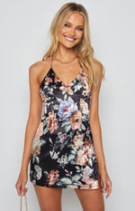 Davina Floral Split Mini Dress – Beginning Boutique US