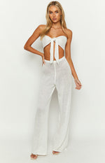 Zaylee White Knit Pants – Beginning Boutique US