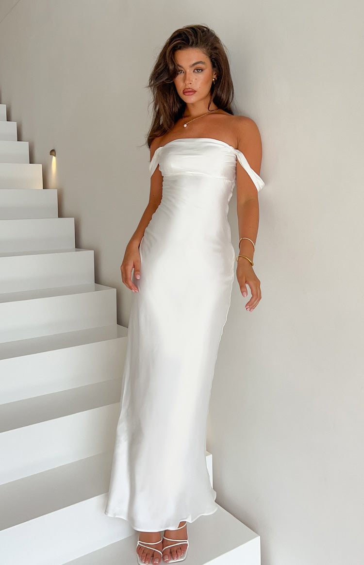 Off white formal gowns best sale