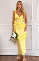 Evan Yellow Maxi Dress Image