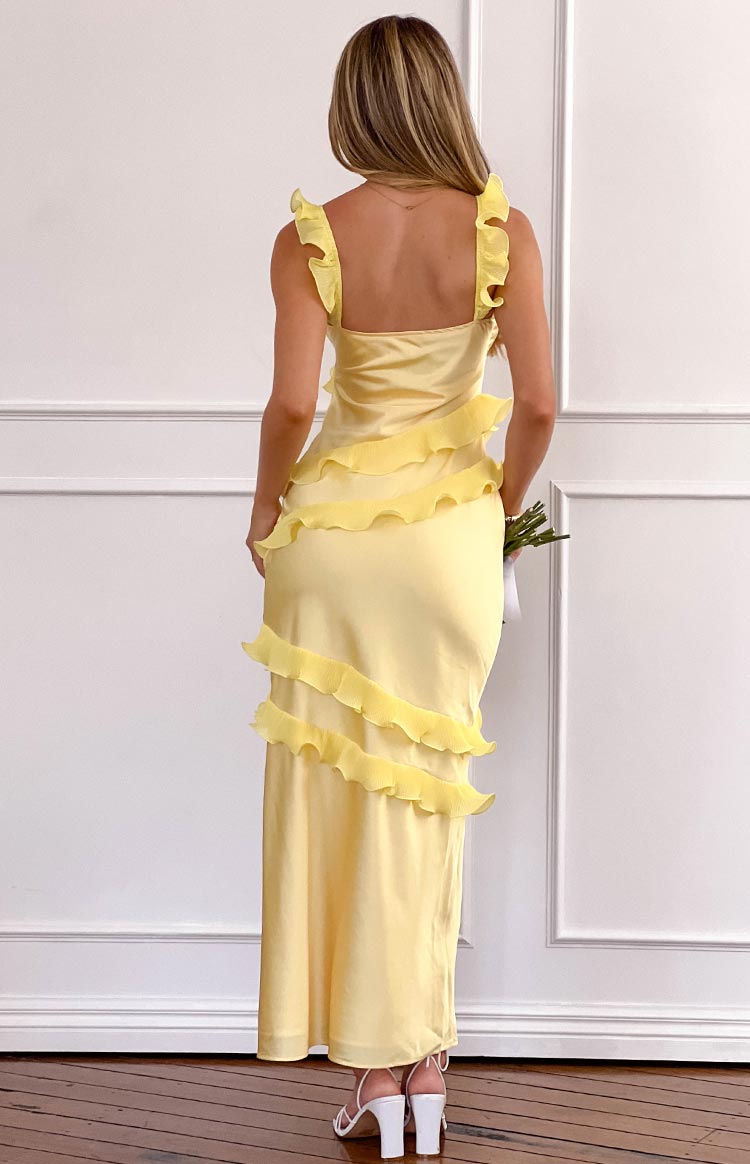 Evan Yellow Maxi Dress Image