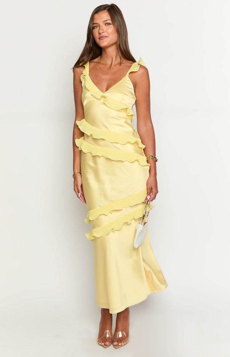 Evan Yellow Maxi Dress Image