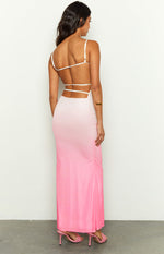 Florris Pink Ombre Mesh Formal Maxi Dress – Beginning Boutique US