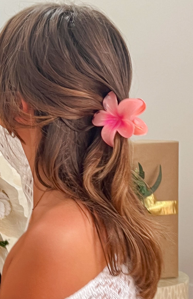 Frangipani Pink Flower Clip Image