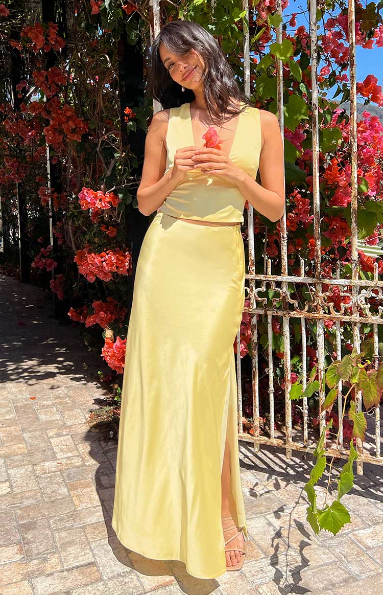 Genevieve Yellow Maxi Skirt Image