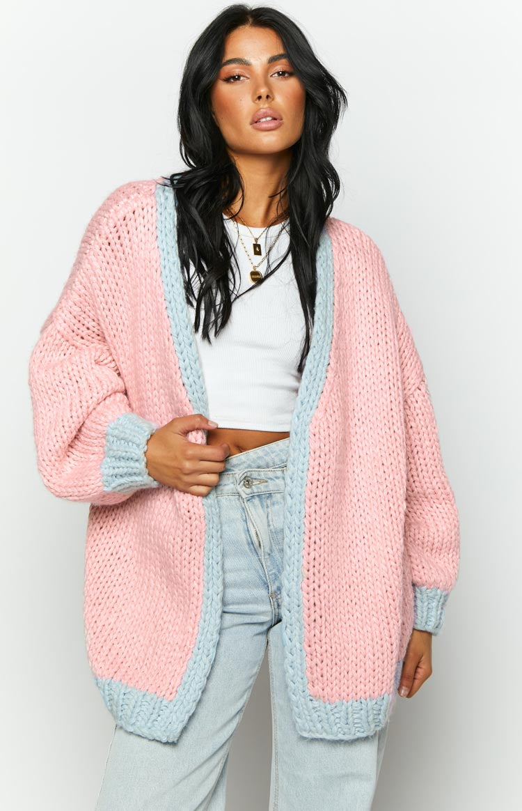 DIVINE LOVE CHUNKY CABLE KNIT CARDIGAN