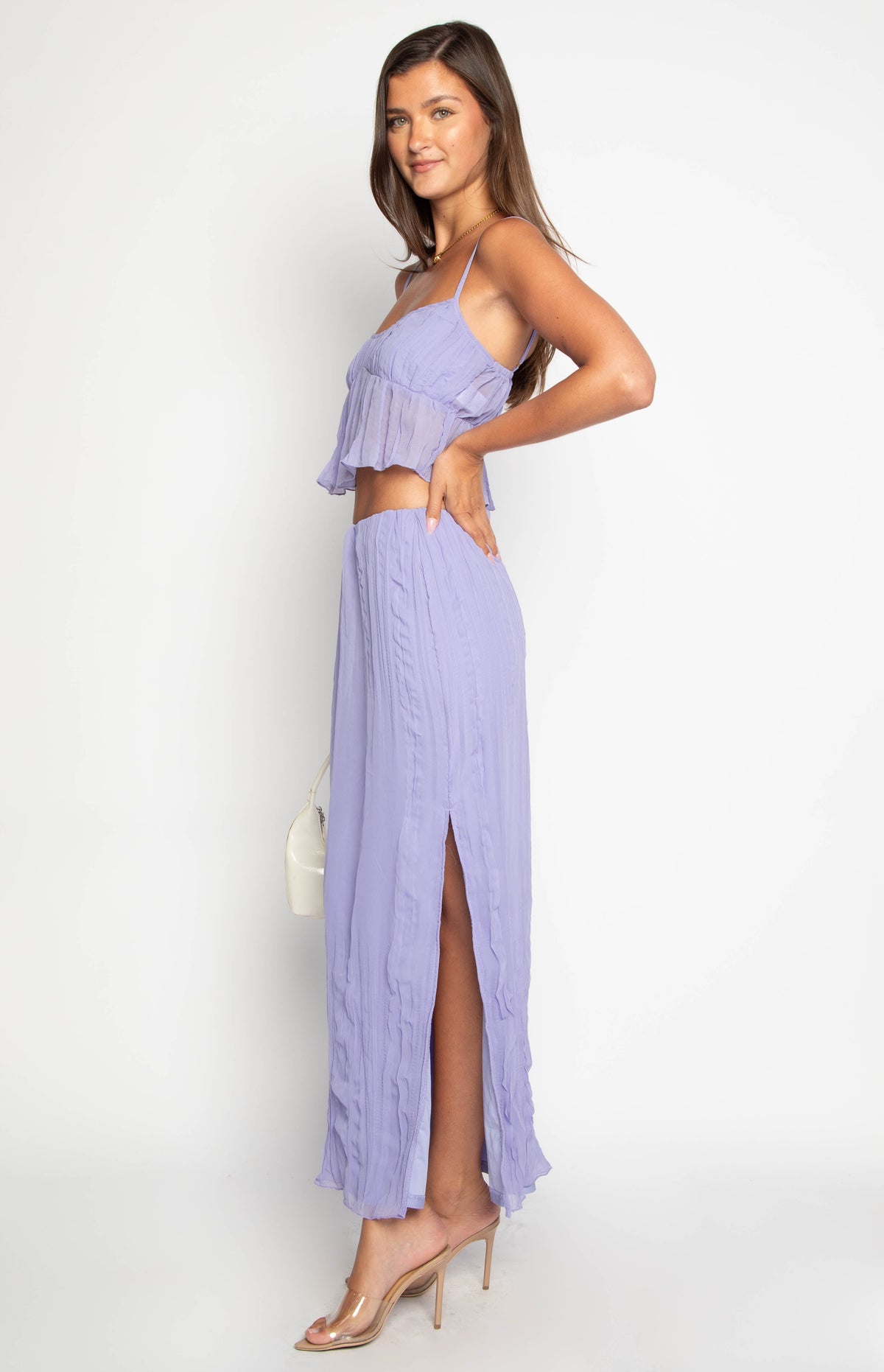 Her Moment Purple Maxi Skirt Image