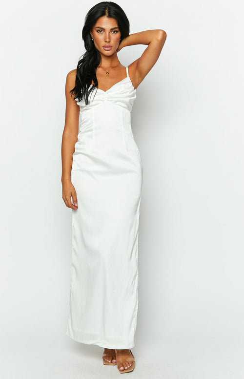 Honey Off White Maxi Dress – Beginning Boutique US