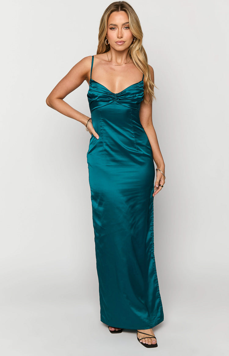 Honey Teal Maxi Dress Image